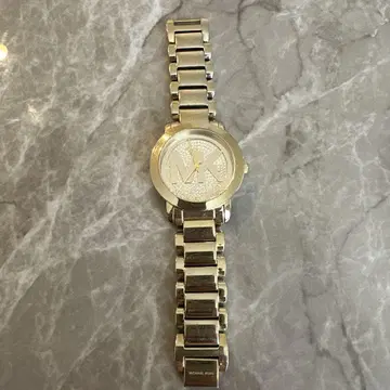 MICHAEL KORS 골드 손목시계 MK 로고