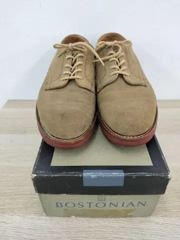 80~90년대 초 [BOSTONIAN] USA 베이지 스웨이드 신발