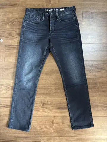 DENHAM 다크 블루 슬림 핏 데님 W32