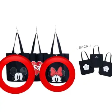 [ 2매 세트 ] MARYQUANT 마리 퀀트 디즈니 토트백