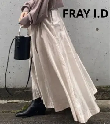 새상품급 FRAY I.D 프레이 아이디 시어 트윌 플레어 스커트 0