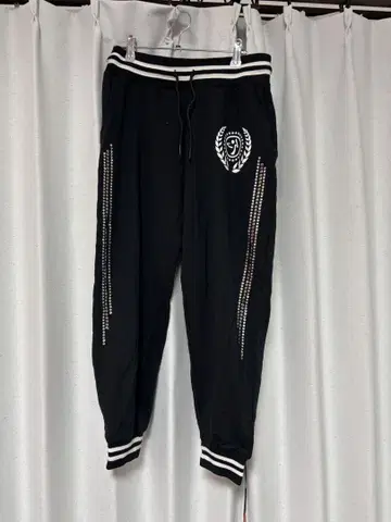 ZUMBA 큐빅 블랙 팬츠