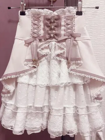 LIZLISA 프론트 카슈쿨 스커트