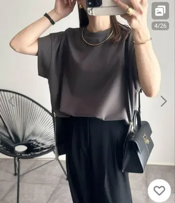 emma taylor 라이트 골판지 사이드 ZIP 크루넥 풀오버