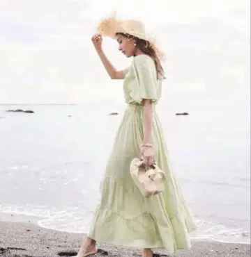 To the Sea 코튼 보일 티어드 원피스
