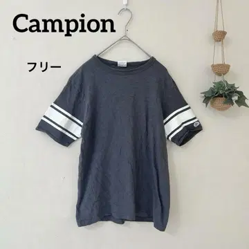 챔피온 Campion 스트라이프 소매 그레이 티셔츠 런택