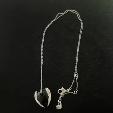 [ 양호 ] SWAROVSKI 목걸이 하트 스톤 241129