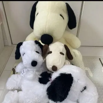 스누피 봉제 인형 4개 세트