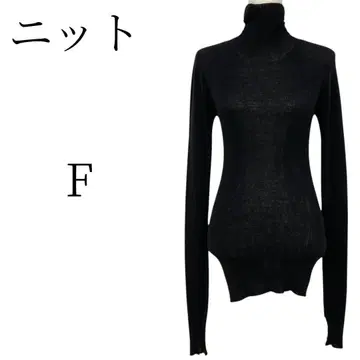미품 블랙 긴팔 니트 스웨터 FREE SIZE
