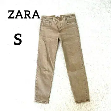 [ 자라 ] ZARA 치노 팬츠 S 베이지 심플 캐주얼 베이직