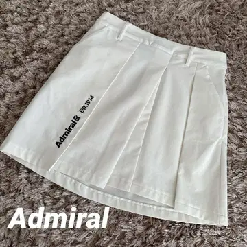 새상품급 Admiral 어드미럴 골프 스트레치 스커트 M 화이트