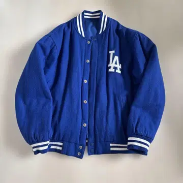 LA Dodgers 바시티 자켓 파랑 리버서블 M 사이즈