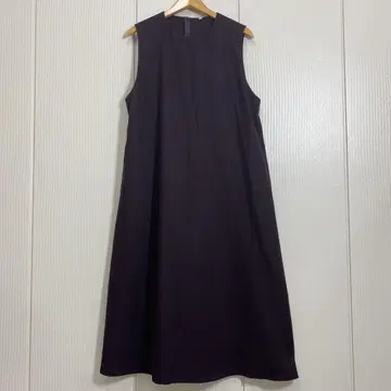 24 AW 새상품급 무인양품 기모 오버롤 스커트 슬리브리스 원피스 XL