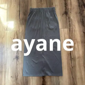 ayane 아얀 리브 펜슬 스커트 그레이