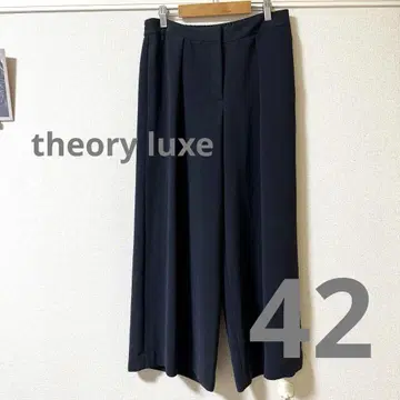 theory luxe 네이비 워셔블 와이드 팬츠 네이비 42