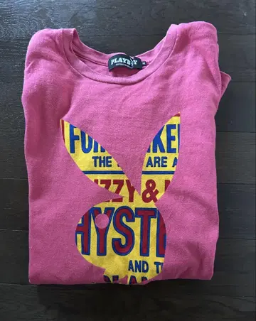 HYSTERIC GLAMOUR 콜라보 PLAYBOY 핑크 T셔츠