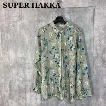 새상품 SUPER HAKKA 꽃무늬 셔츠