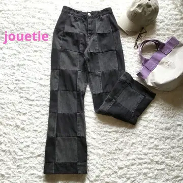 jouetie 패치워크 데님 팬츠 S 사이즈