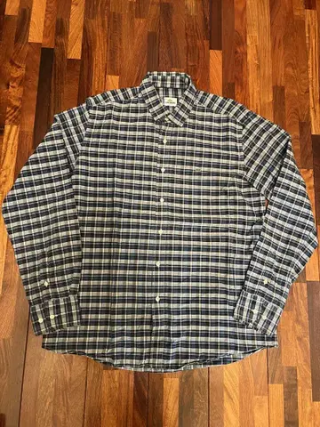 LACOSTE 슬림 핏 체크 셔츠 44 (XXL)