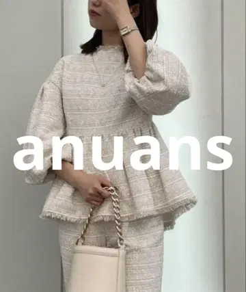거의 미사용 anuans 긴팔 블라우스 FREE 화이트