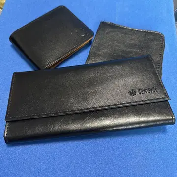 nano universe 외 블랙 가죽 지갑 3세트 인조 가죽
