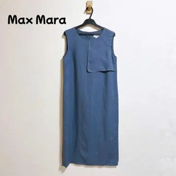 Max Mara 린넨 100% 슬리브리스 원피스