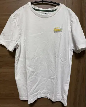 LACOSTE 화이트 티셔츠 36 라코스테 루즈핏 화이트 티