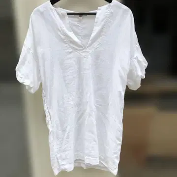 Banana Republic 화이트 V넥 튜닉 M 사이즈 상당