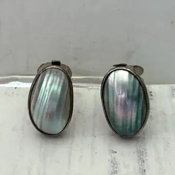 [ 925 각인 ] 오스메니아 펄 빈티지 귀걸이 실버 자개