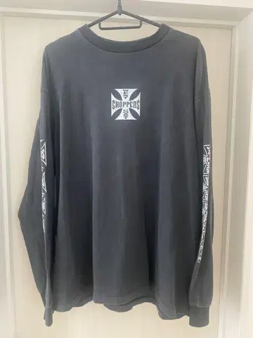 WEST COAST CHOPPERS 긴팔 T셔츠 XL 사이즈 블랙