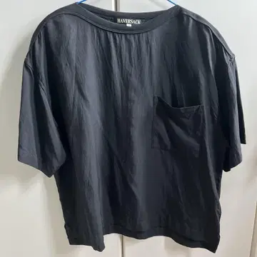 HAVERSACK 블랙 반팔 셔츠