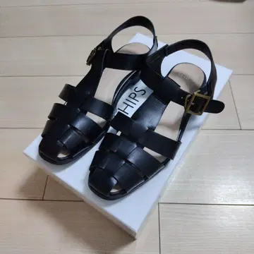 SHIPS 슬림 구르카 샌들 블랙 25cm