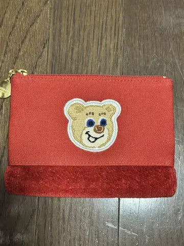 러브라리 바이 페일러 올드 테디 와펜 파우치 레드 빨간색