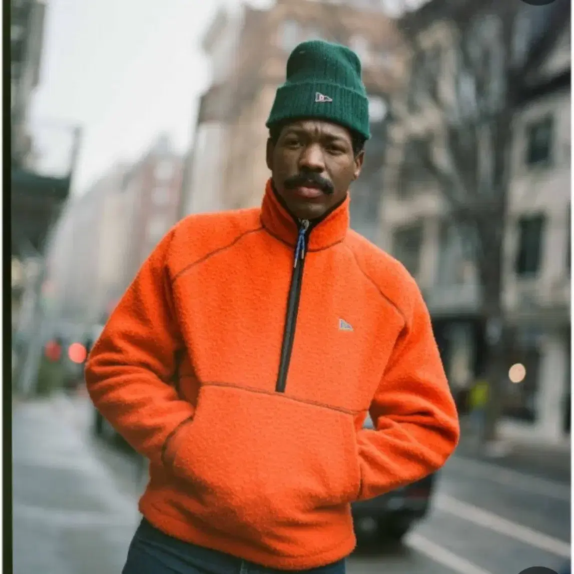 Casentino Orange Half Zip Pullover DRAKE'S 드레익스 Drake's Orange