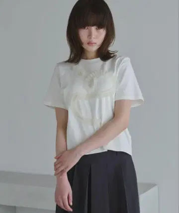 [ haek ] tulle frill T-shirt 튤 프릴 티셔츠