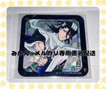 [초레어] BLEACH 쿠치키 뱌쿠야 콜라보 카페 코스터 홀로그램 한정판