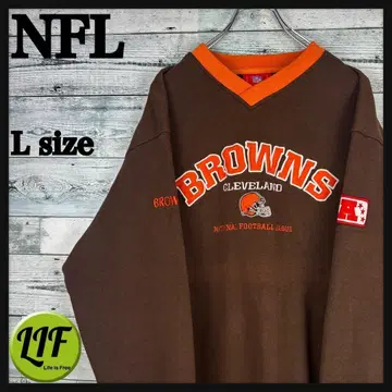 NFL 자수 팀 로고 브라운즈 맨투맨 브라운 L 4330
