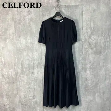 CELFORD 조젯 플리츠 원피스 36
