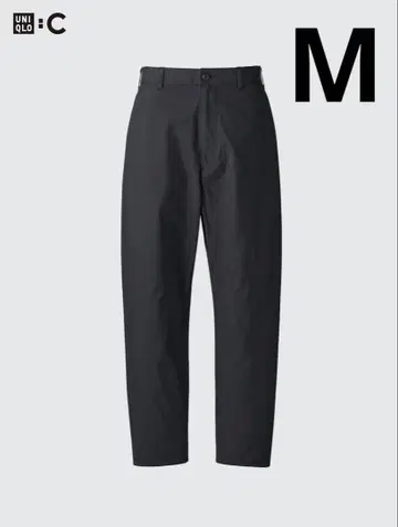 UNIQLO C 와이드 테이퍼드 팬츠 블랙 M 유니클로 C