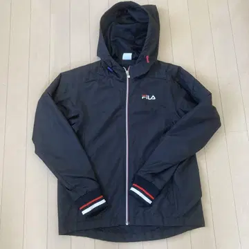 FILA 후드 블랙 마운틴 파카 윈드 브레이커 S