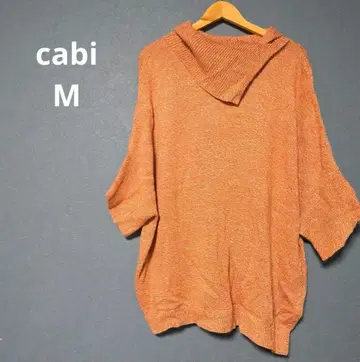 cabi [M] 니트 5부 소매 터틀넥 오렌지 여성용