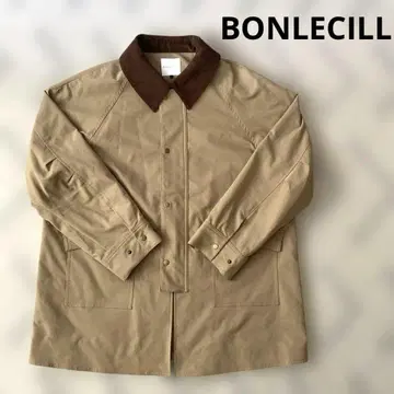 BONLECILL 옷깃 코듀로이 오버 헌팅 자켓