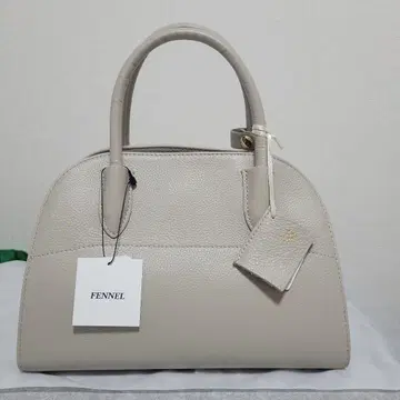새상품 YAMADAYA FENNEL 베이지 가죽 핸드백