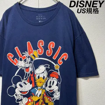 [ US 규격 ] 레어 DISNEY CLASSIC T셔츠 네이비 L
