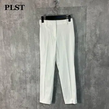 PLST 린넨 블렌드 스틱 팬츠 XS