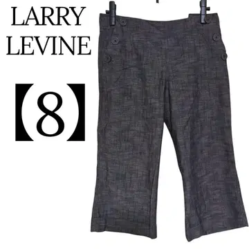 새상품급 LARRY LEVINE [ 8 ] 버튼 크롭 팬츠 심플 쾌적