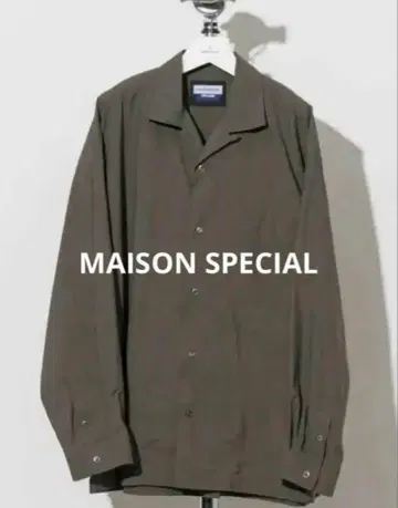 MAISON SPECIAL 올리브 그린 셔츠