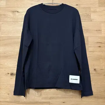 새상품 M 사이즈 JIL SANDER 팩 티셔츠 롱티 네이비