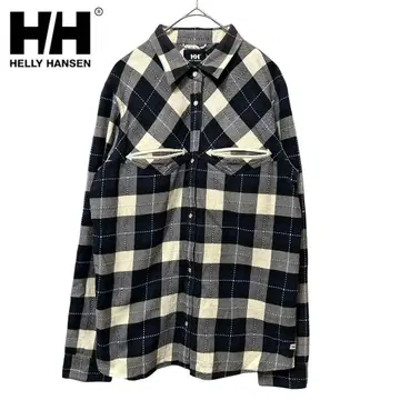 HELLY HANSEN (헬리한센) 체크 무늬 가슴 포켓 긴팔 셔츠