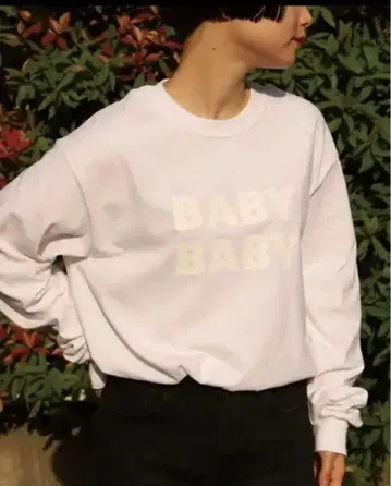 은행BOYZ x TANGTANG BABY BABY 롱T 화이트 XL